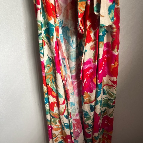 VICI Floral Maxi Summer Wrap Dress Size S Small Classic Sundress Wedding Brunch - Picture 9 of 10